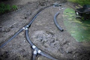 Как сделать дренажную систему на участке для отвода близких подземных вод?